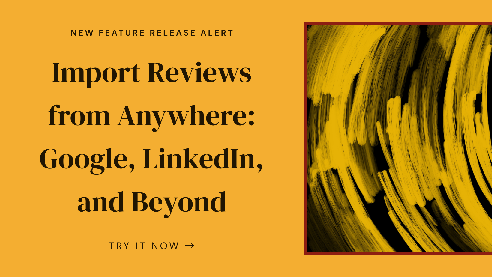Import reviews from Google, LinkedIn, and other platforms into SnapSentiment